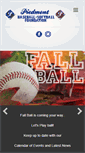 Mobile Screenshot of piedmontbaseball.org